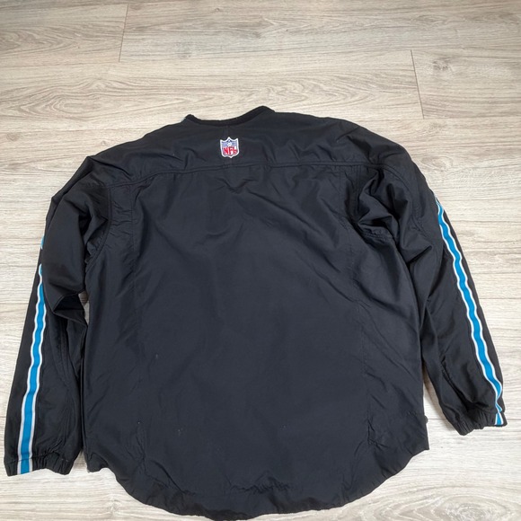 Nike NFL Pro Line Carolina Panthers Vintage 90s Windbreaker Pullover Black Sz M - Picture 9 of 10
